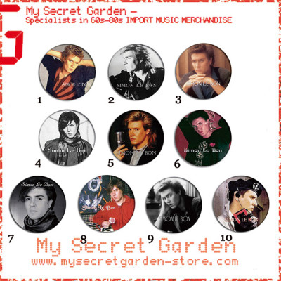 Duran Duran - Simon Le Bon Pinback Button Badge Set 1a or 1b( or Hair Ties / 4.4 cm Badge / Magnet / Keychain Set )